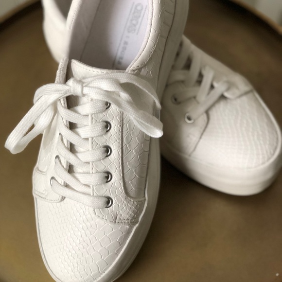 asos white platform sneakers